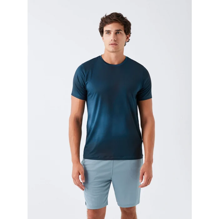 XSIDE ACTIVE Petrol Bisiklet Yaka Kısa Kollu Erkek Tişört