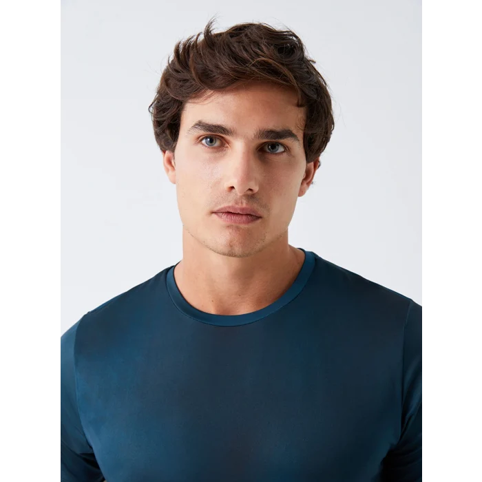 XSIDE ACTIVE Petrol Bisiklet Yaka Kısa Kollu Erkek Tişört