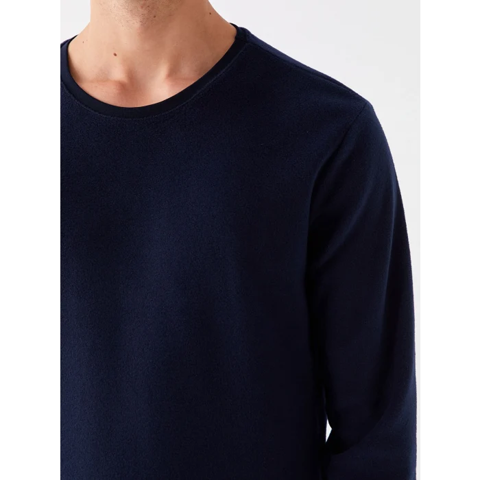 LC WAIKIKI Lacivert Standart Kalıp Polar Erkek Pijama Takımı