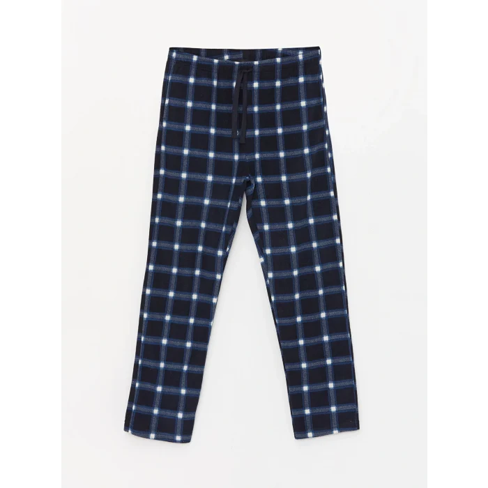 LC WAIKIKI Lacivert Standart Kalıp Polar Erkek Pijama Takımı