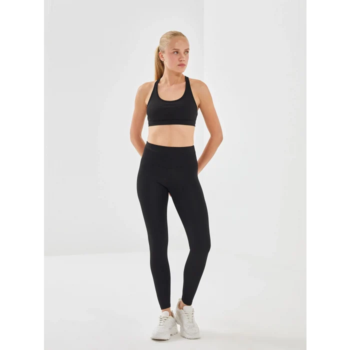 XSIDE ACTIVE Siyah Beli Lastikli Kadın Spor Tayt