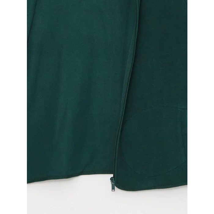 LCWAIKIKI Basic Yeşil Dik Yaka Kadın Outdoor Polar