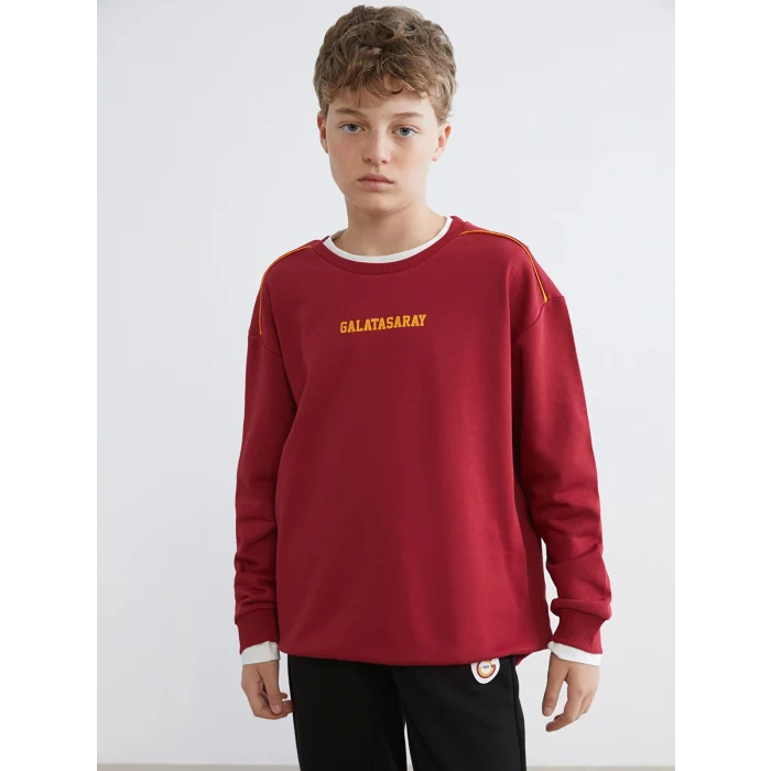 LCW Kids Kırmızı Galatasaray Baskılı Erkek Çocuk Eşofman Takımı
