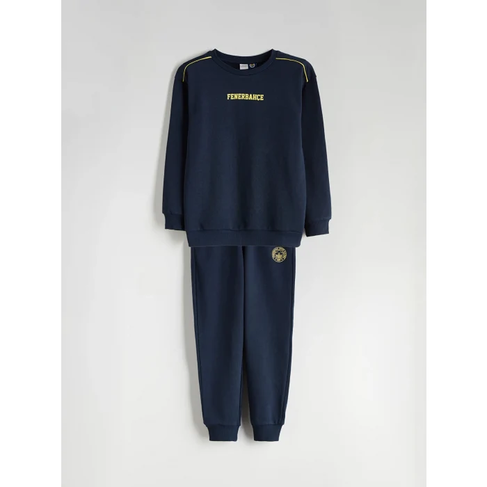 LCW Kids Lacivert Fenerbahçe Baskılı Erkek Çocuk Eşofman Takımı