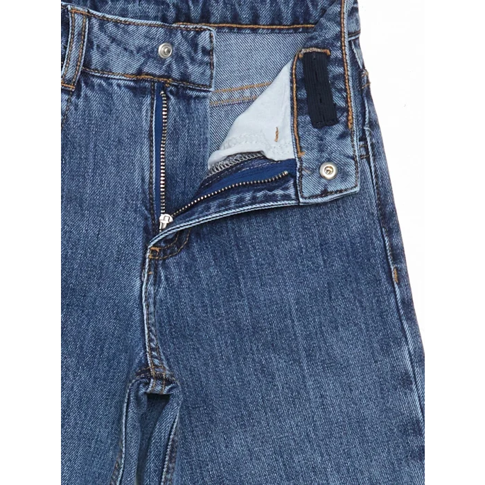 LCW Kids Mavi Wideleg Kız Çocuk Jean Pantolon