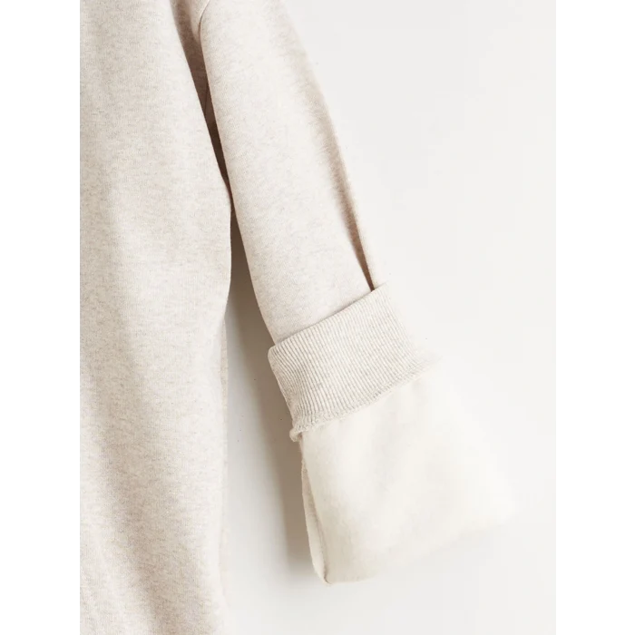 LCW Kids Ekru Kapüşonlu Erkek Çocuk Sweatshirt