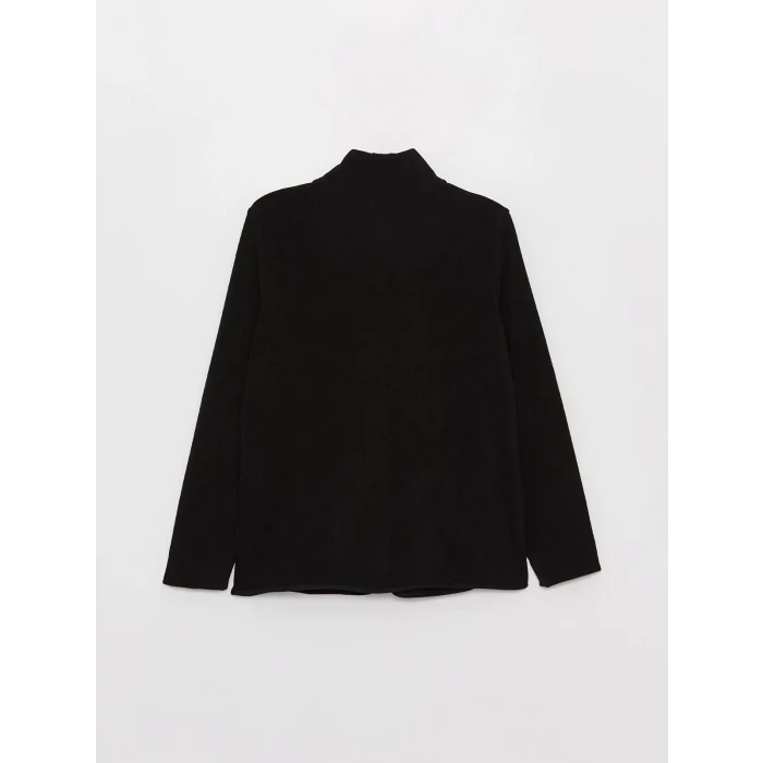 LCWAIKIKI Basic Siyah Dik Yaka Kadın Outdoor Polar