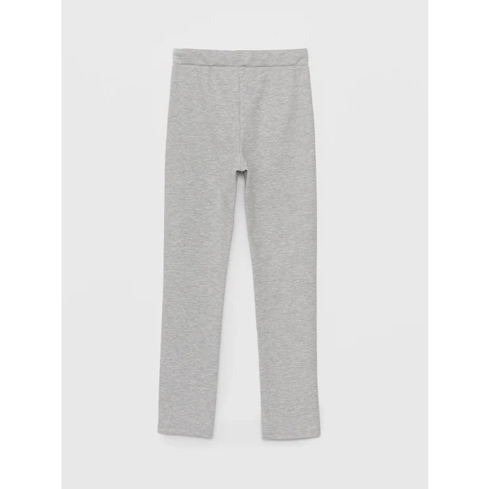 LCWAIKIKI Basic Gri Kadın Beli Lastikli Düz Eşofman Altı