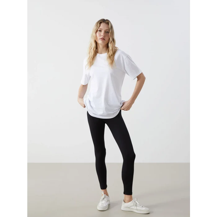 XSIDE Siyah Beli Lastikli Kadın Tayt