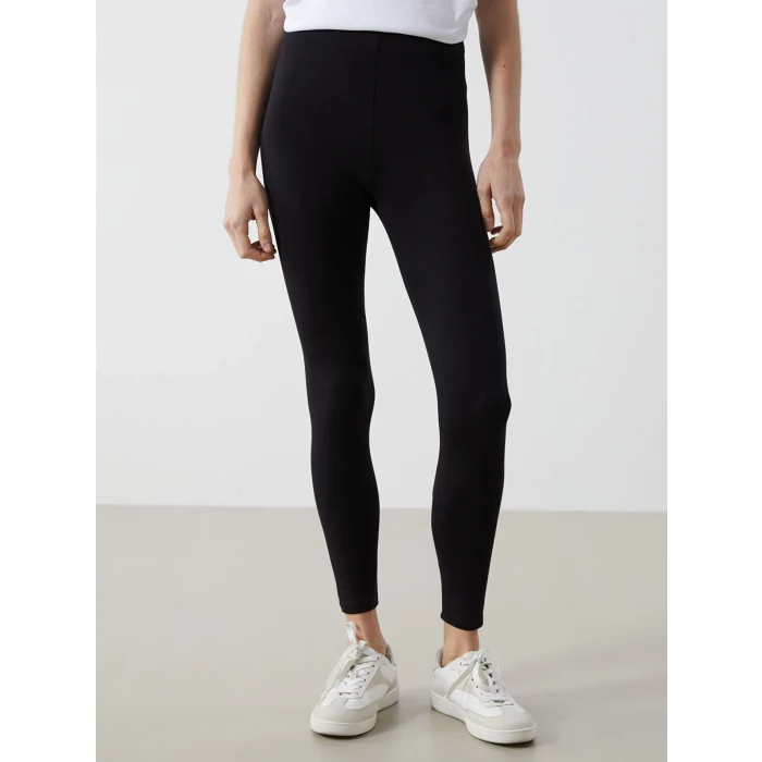 XSIDE Siyah Beli Lastikli Kadın Tayt