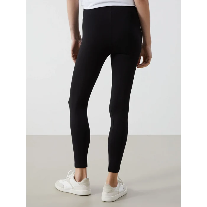 XSIDE Siyah Beli Lastikli Kadın Tayt