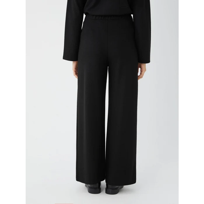 LCWAIKIKI Basic Siyah Kadın Beli Lastikli Düz Eşofman Altı