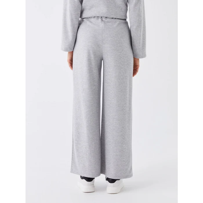 LCWAIKIKI Basic Gri Kadın Beli Lastikli Düz Eşofman Altı