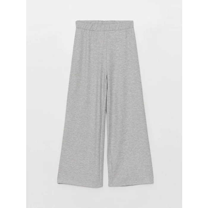 LCWAIKIKI Basic Gri Kadın Beli Lastikli Düz Eşofman Altı