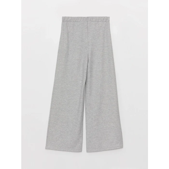 LCWAIKIKI Basic Gri Kadın Beli Lastikli Düz Eşofman Altı