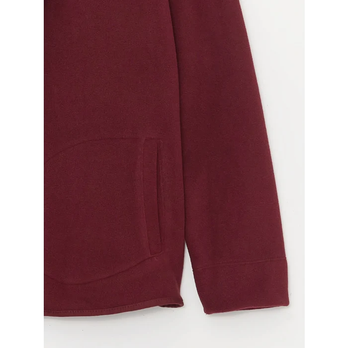 LCWAIKIKI Basic Bordo Dik Yaka Kadın Outdoor Polar