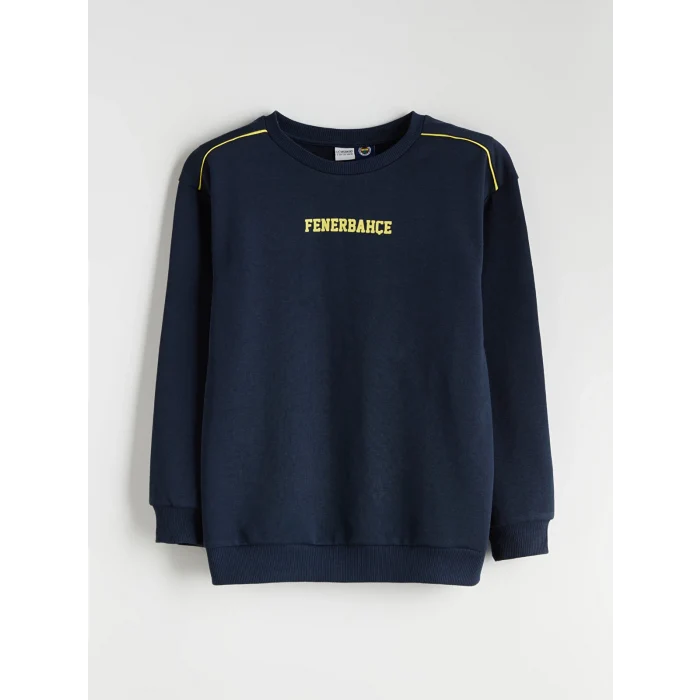 LCW Kids Lacivert Fenerbahçe Baskılı Erkek Çocuk Eşofman Takımı
