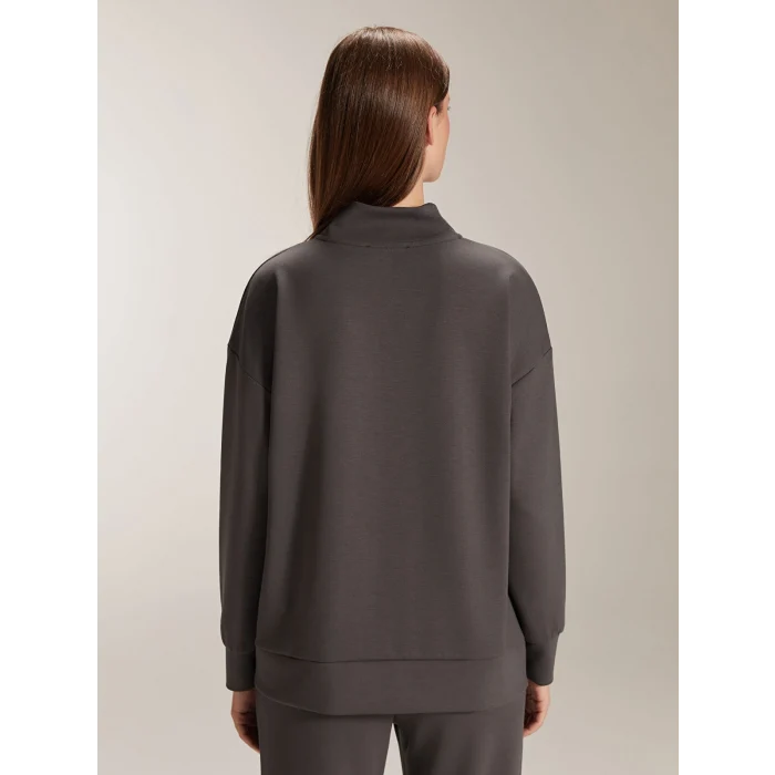 LCW Comfort Antrasit Dik Yaka Kadın Sweatshirt