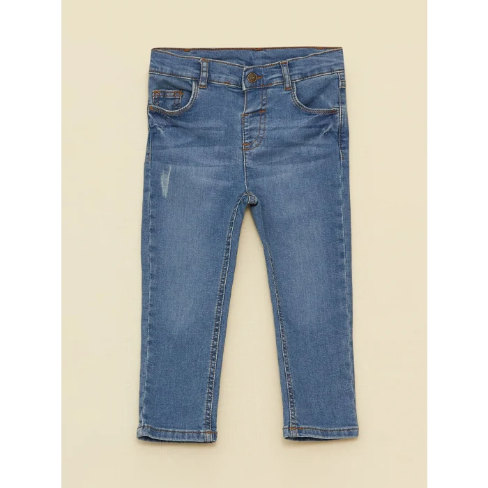 LCW baby İndigo Basic Erkek Bebek Jean Pantolon