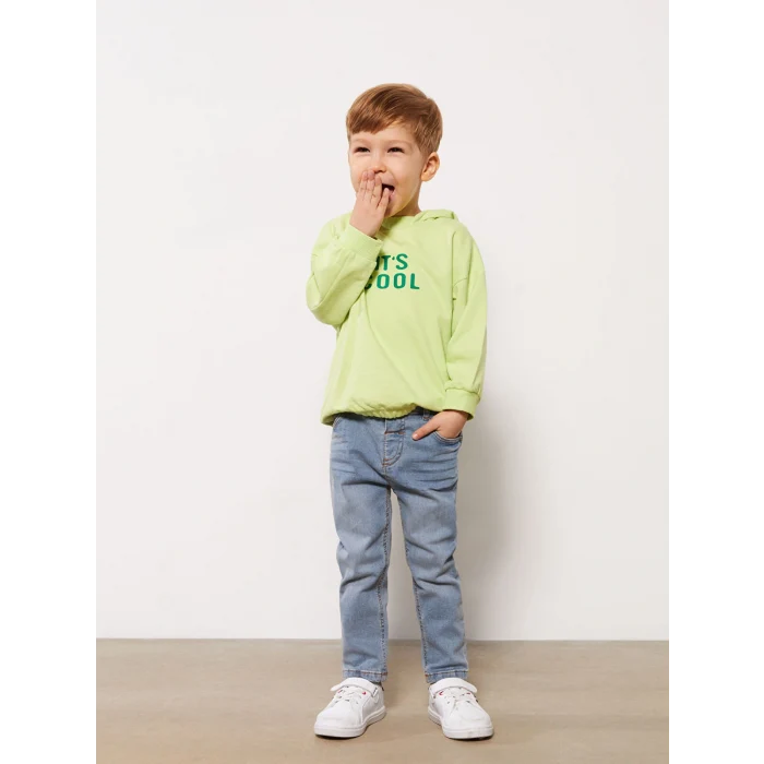 LCW baby İndigo Basic Erkek Bebek Jean Pantolon