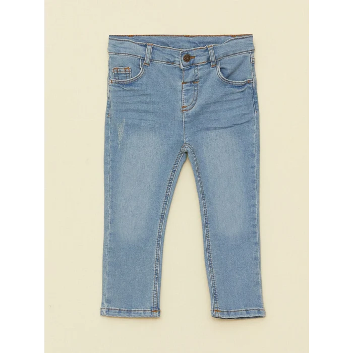LCW baby İndigo Basic Erkek Bebek Jean Pantolon