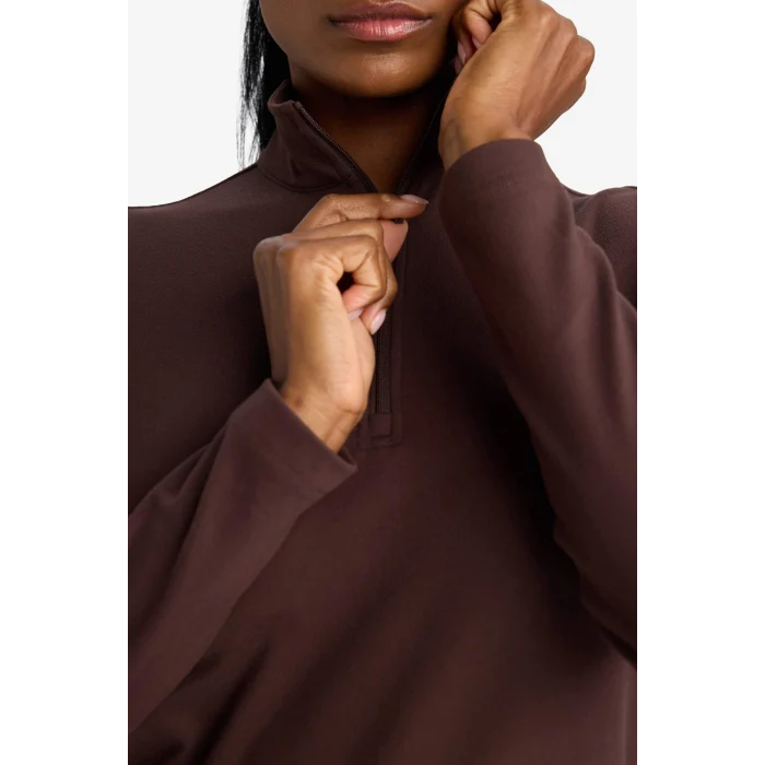 Defacto F1687AXBN192 Kahve DeFactoFit Standart Fit Dik Yaka Sporcu Sweatshirt