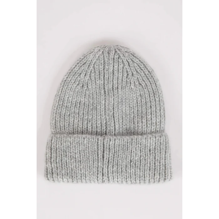 Defacto R7539AZGR211 Gri Kadın Dokuma Etiketli Kışlık Bere