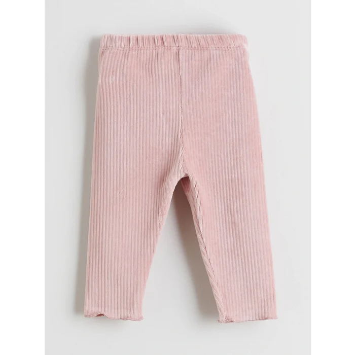 LCW baby Ekru Çiçekli Kız Bebek Sweatshirt ve Tayt