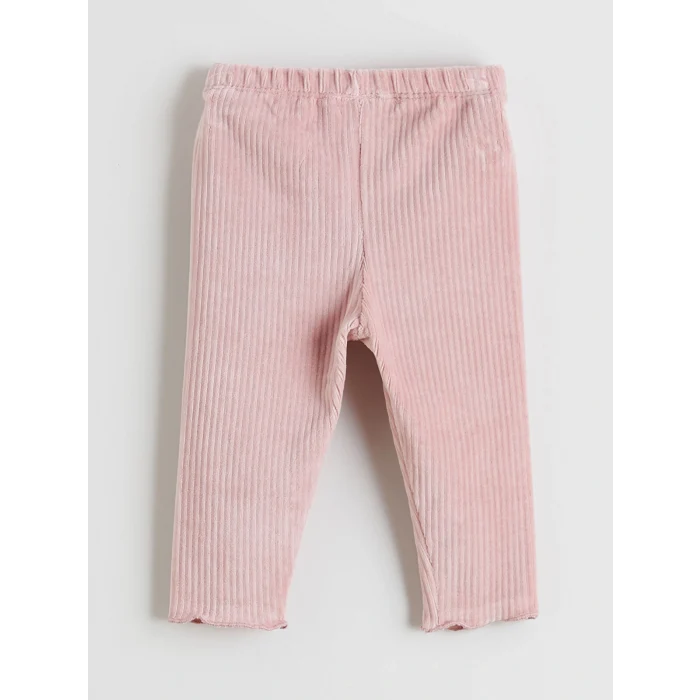 LCW baby Ekru Çiçekli Kız Bebek Sweatshirt ve Tayt