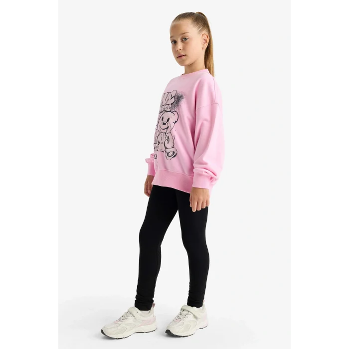 Defacto A6907A8BK81 Siyah Kız Çocuk Okul Uzun Boy Tayt