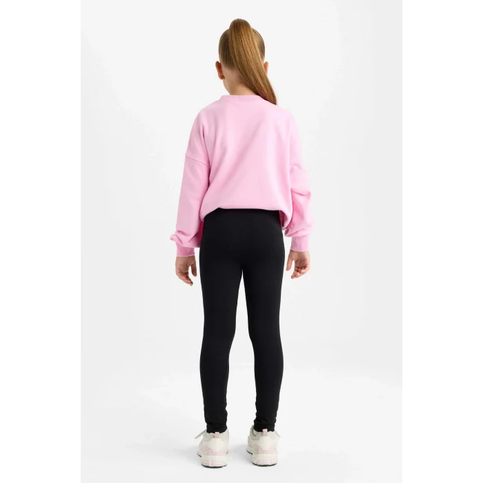 Defacto A6907A8BK81 Siyah Kız Çocuk Okul Uzun Boy Tayt