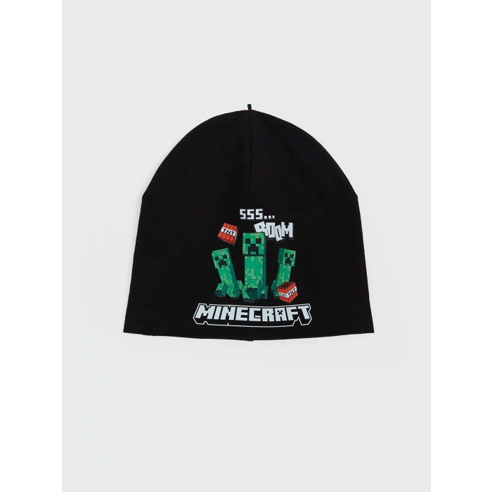 LCW ACCESSORIES Siyah Minecraft Baskılı Erkek Çocuk Bere
