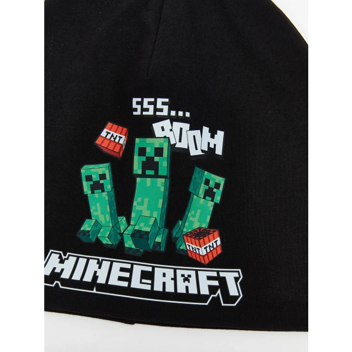 LCW ACCESSORIES Siyah Minecraft Baskılı Erkek Çocuk Bere