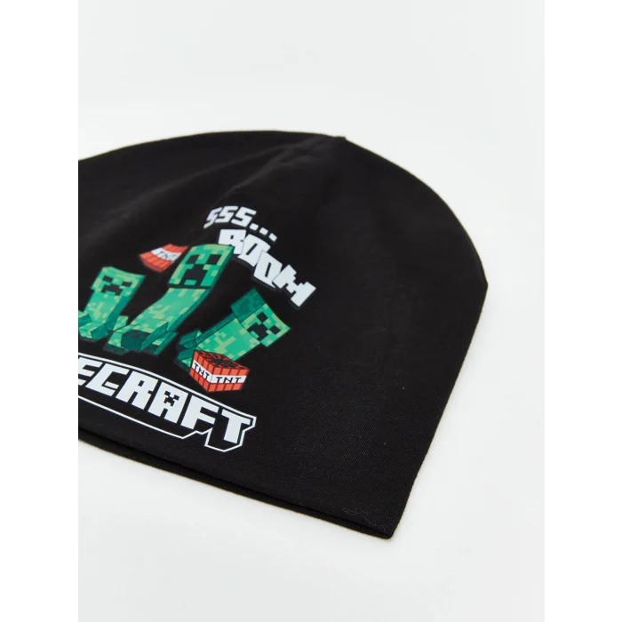 LCW ACCESSORIES Siyah Minecraft Baskılı Erkek Çocuk Bere