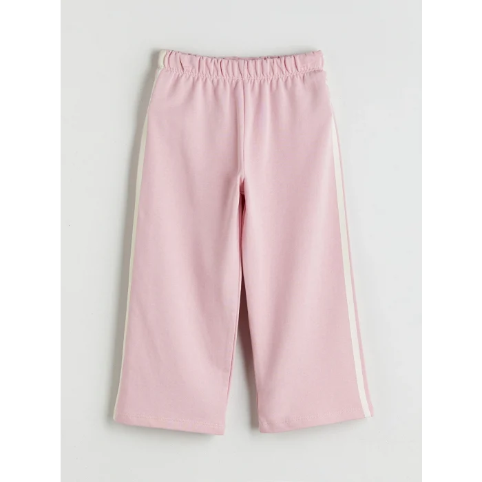 LCW Kids Pembe Çizgi Desenli Kız Çocuk Eşofman Altı