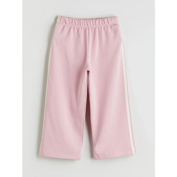 LCW Kids Pembe Çizgi Desenli Kız Çocuk Eşofman Altı