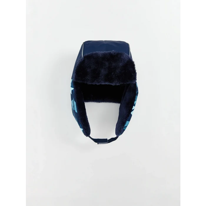 LCW ACCESSORIES Lacivert Desenli Erkek Çocuk Kar Şapkası