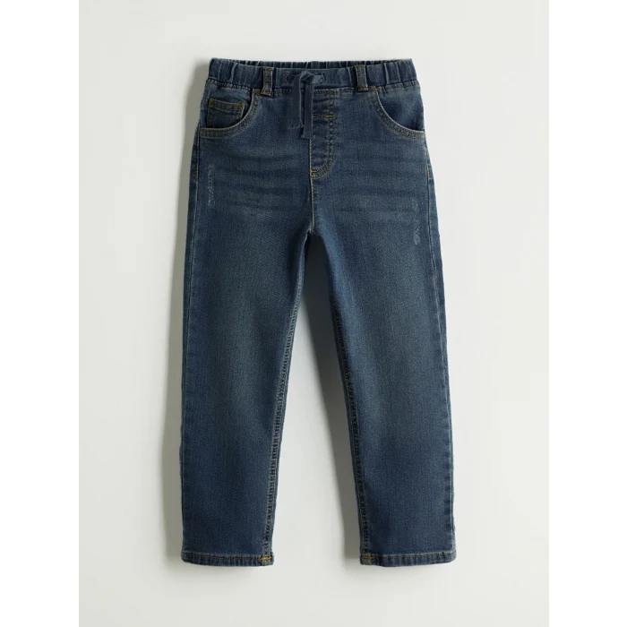 LCW Kids İndigo Beli Lastikli Erkek Çocuk Jean Pantolon