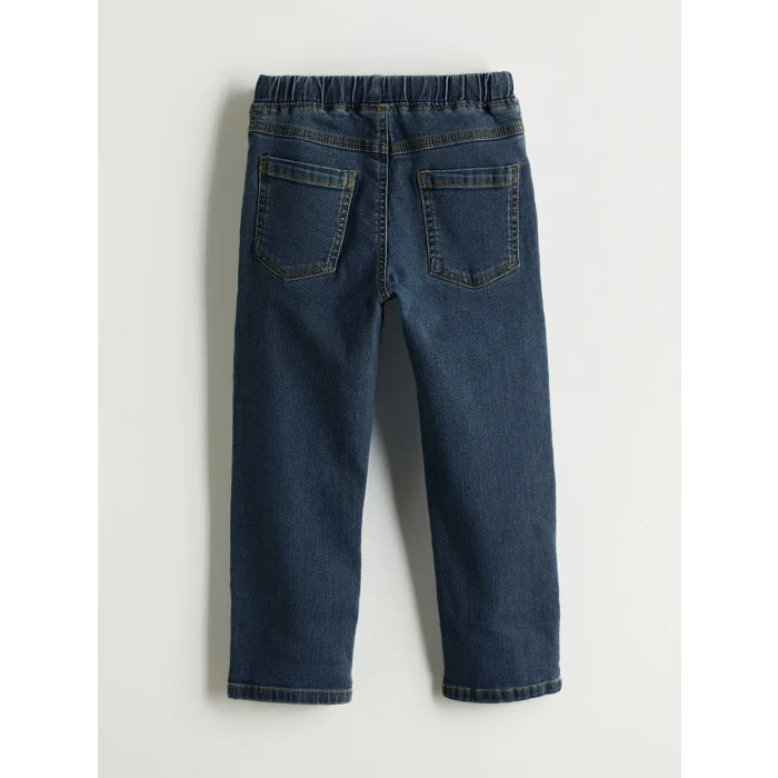 LCW Kids İndigo Beli Lastikli Erkek Çocuk Jean Pantolon
