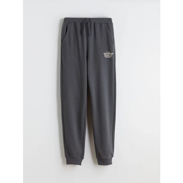LCW Kids Antrasit Beli Lastikli Erkek Çocuk Jogger Eşofman Altı