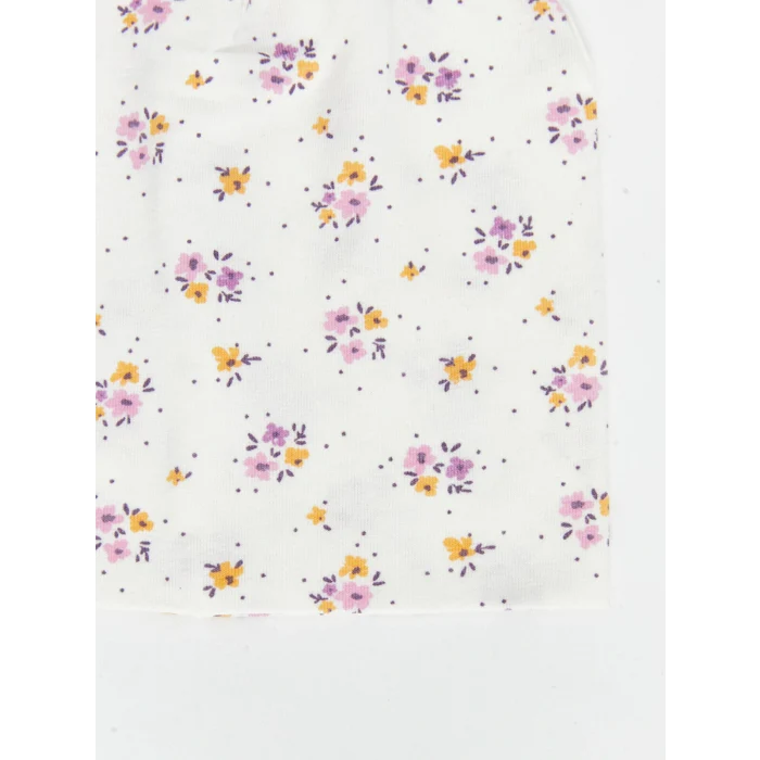 LCW baby Pembe Baskılı Kız Bebek Bere 2li