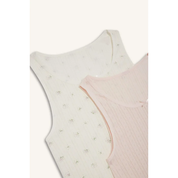 Defacto G1859A8PN69 Pembe Kız Çocuk 2li Atlet