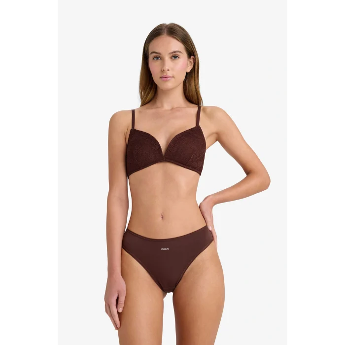 Defacto D8630AXBN341 Kahve 3lü Brief Külot-Fall in Love