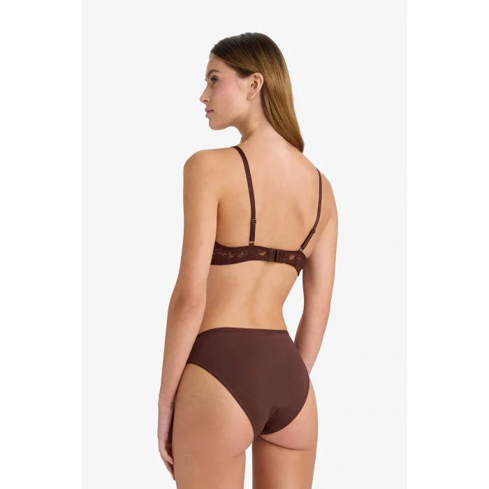 Defacto D8630AXBN341 Kahve 3lü Brief Külot-Fall in Love