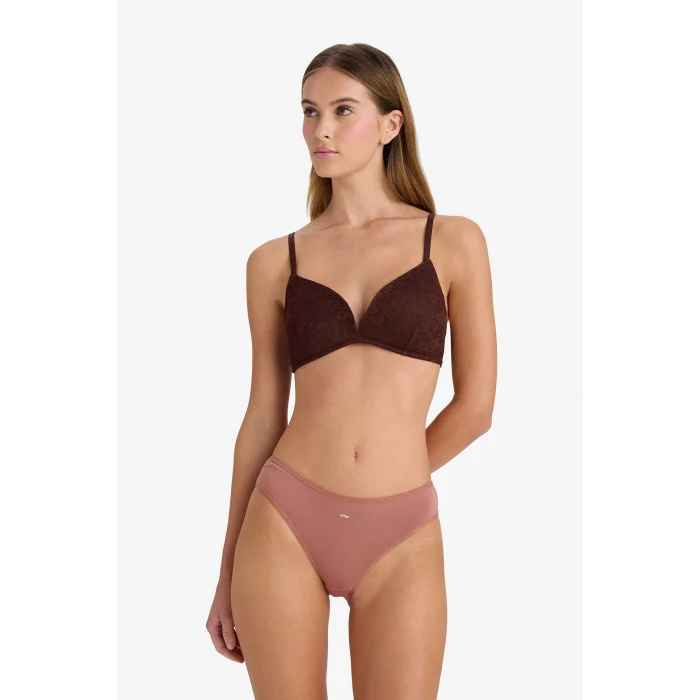 Defacto D8630AXBN341 Kahve 3lü Brief Külot-Fall in Love