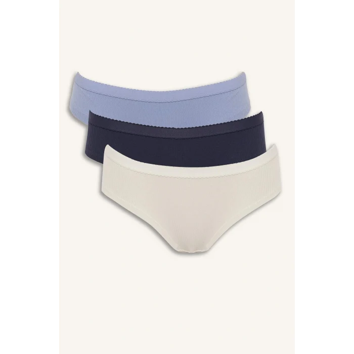 Defacto D8629AXNV246 Lacivert Ribana 3lü Hipster Külot Fall in Love