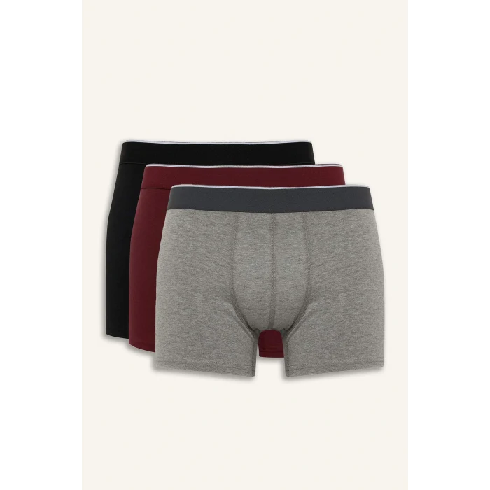 Defacto G2983AXBK81 Siyah Regular Fit 3lü Boxer