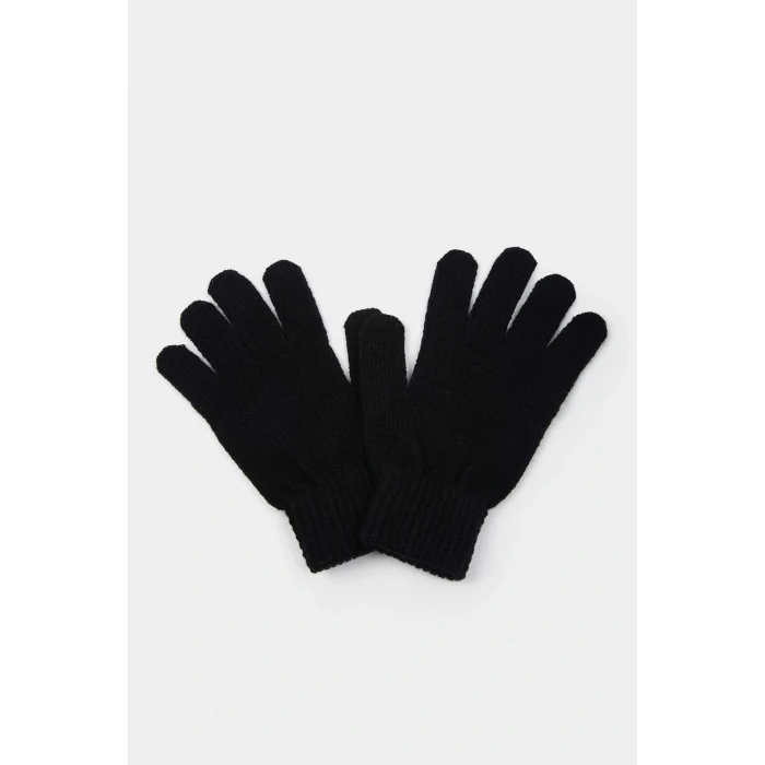 Defacto L9301AZBK23 Siyah Erkek Triko Eldiven