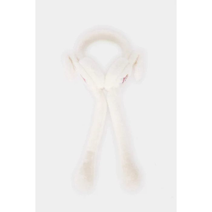 Defacto F4352A8ER100 Ekru Kız Çocuk Pelüş Kulaklık