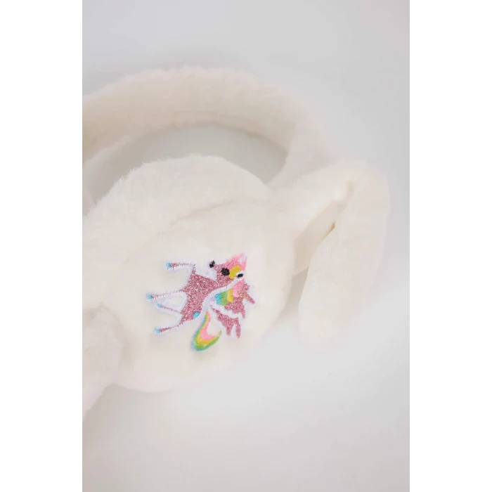 Defacto F4352A8ER100 Ekru Kız Çocuk Pelüş Kulaklık